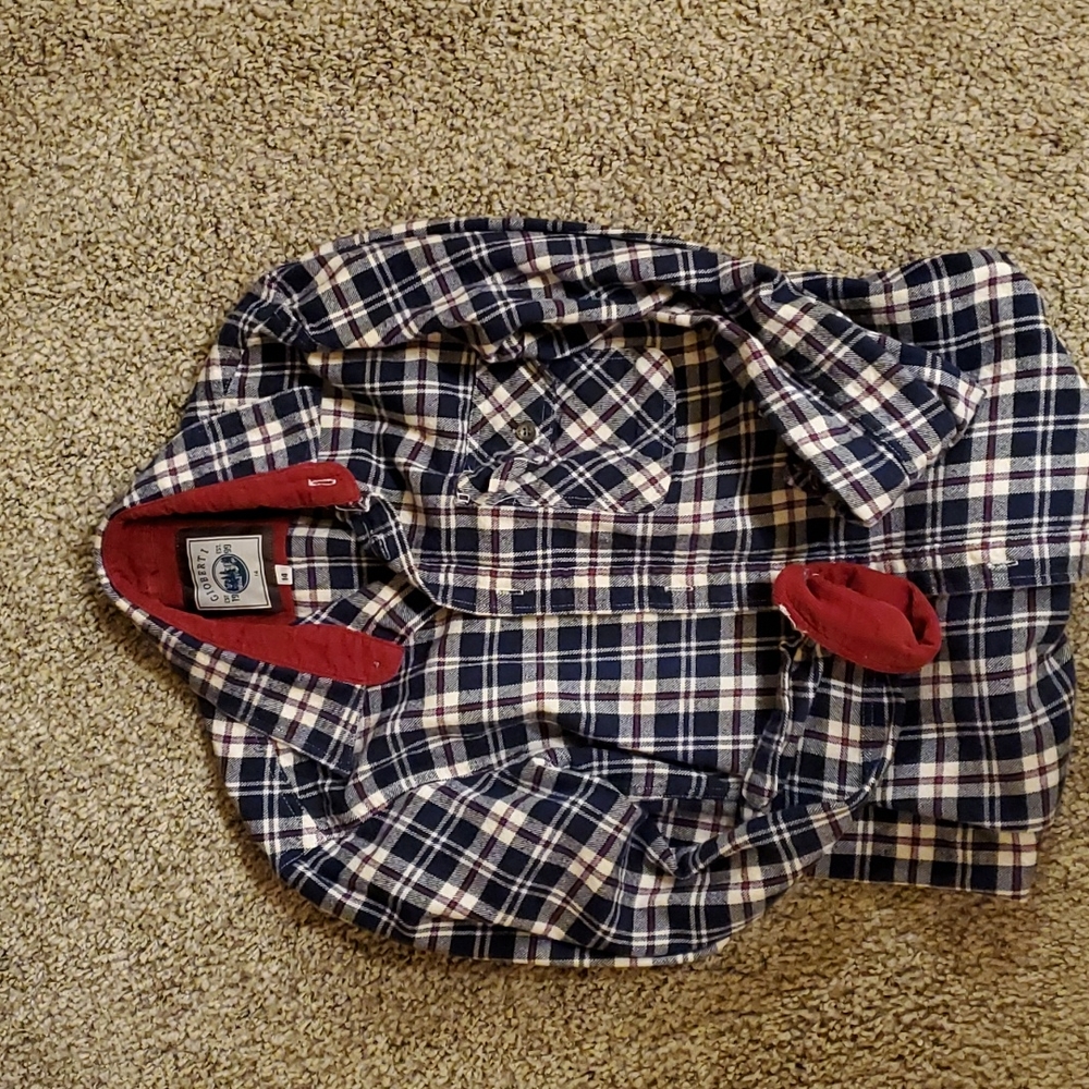 Boy's plaid flannel shirt